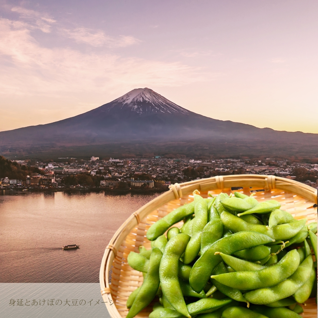 身延町とあけぼの大豆
